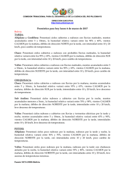 Pron&oacute;stico para hoy lunes 1 de septiembre de 2014