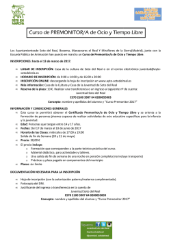 INFORMACION e INSCRIPCION_CursoPREMONITORES_Soto del