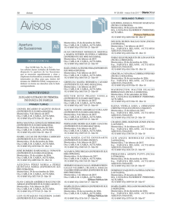 Avisos Del D&iacute;a