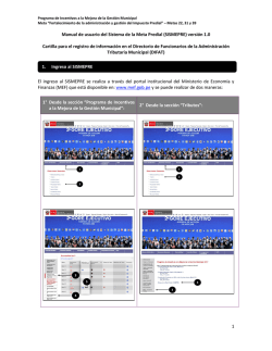 Manual de usuario del SISMEPRE Versi&oacute;n 1.0
