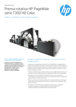 Prensas rotativas HP PageWide serie T300 HD Color