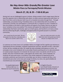 No Hay Amor M&aacute;s Grande/No Greater Love Misi&oacute;n Para La