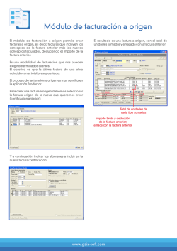 facturacion a Origen.cdr