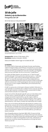 18 de Julio - Centro de Fotograf&iacute;a de Montevideo