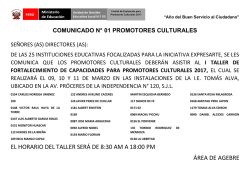 el horario del taller ser&aacute; de 8:30 am a 18:00 pm &aacute;rea de