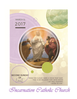 Current Bulletin - Incarnation Catholic Church