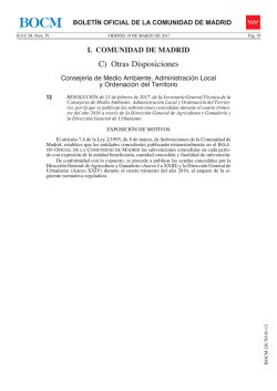 C) Otras Disposiciones