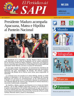Presidente Maduro acompa&ntilde;a Apacuana, Matea e Hip&oacute;lita al
