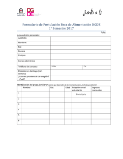 Ficha de Postulaci&oacute;n
