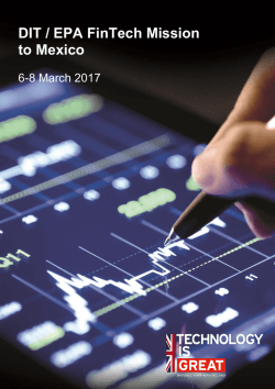 DIT / EPA FinTech Mission to Mexico