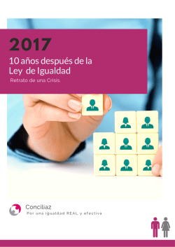 10 a&ntilde;os despu&eacute;s de la Ley de Igualdad