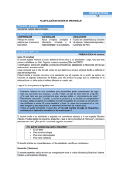 PLANIFICACI&Oacute;N DE SESI&Oacute;N DE APRENDIZAJE APRENDIZAJES