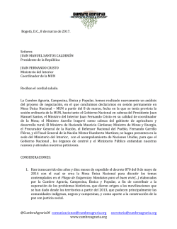 @CumbreAgrariaOf  secretaria