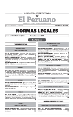 Publicacion Oficial - Diario Oficial El Peruano