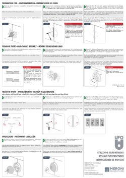 istruzioni di montaggio assembly instructions