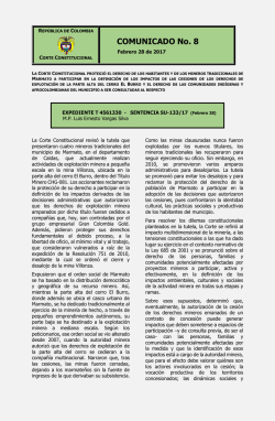 No. 08 comunicado 28 de febrero de 2017