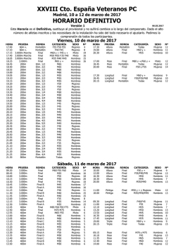 Horario es el Definitivo