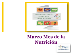 Marzo Mes de la Nutrici&oacute;n