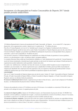 Incorporan a la discapacidad en Fondos