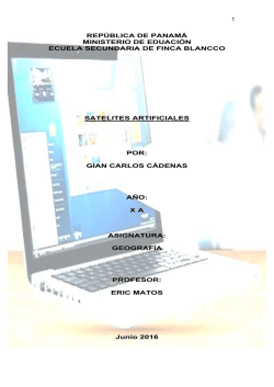 SAT&Eacute;LITES ARTIFICIALES
