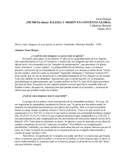 ENSAYO BASADO EN EL LIBRO DE DRIVER IMAGENES DE UNA IGLESIA EN MISION 