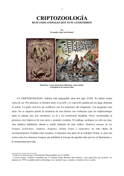 CRIPTOZOOLOG A - LA BUSQUEDA DE ANIMALES QUE NUNCA - copia