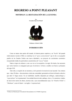 REGRESO A POINT PLEASANT-MOTHMAN