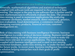Amt service corp leaders in data mining