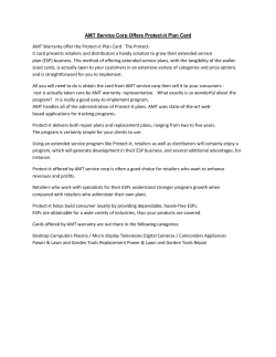 AMT Service Corp Offers Protect-it Plan Card