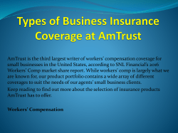 Types of Business Insurance Coverage at AmTrust