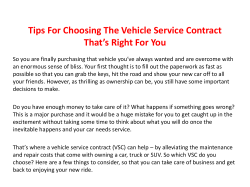 Tips For Choosing The Vehicle Service Contract That&rsquo;s Right For You