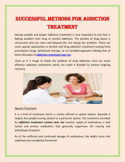 Successful Methods For Addiction Treatment