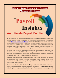 Why You Should Choose A Best Employee Management Software