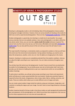 BENEFITS OF HIRING A PHOTOGRAPHY STUDIO