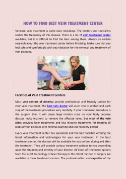 HOW TO FIND BEST VEIN TREATMENT CENTER