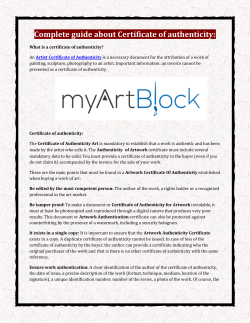 Complete guide about Certificate of authenticity