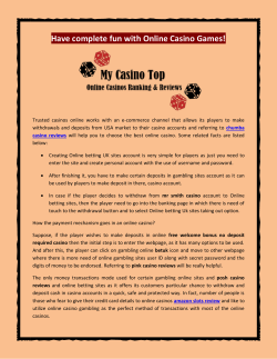 Have complete fun with Online Casino Games