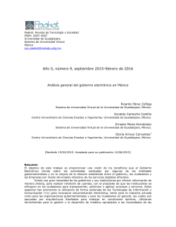 Analisis general del gobierno electronico en Mexico