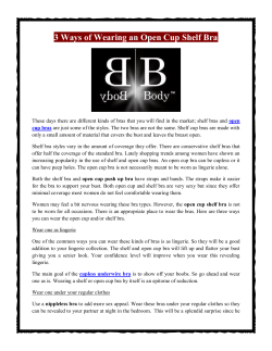 3 Ways of Wearing an Open Cup Shelf Bra - Revised