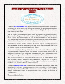 Complete Information About Plastic Injection Molding