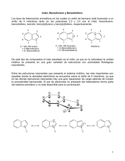 Indoles Benzofuranos y Benzotiofenos