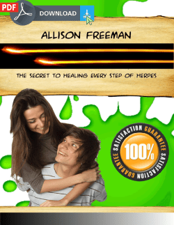 One Minute Herpes Cure PDF EBook Allison Freeman Valuable Free Report ..... {ACCESS LINK INSIDE THE BOOK: Use Right Click &raquo; Open Link In New Tab}